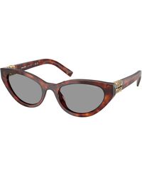 Miu Miu - Mu A04S 21C40O Sunglasses Acetate Butterfly Normal - Lyst