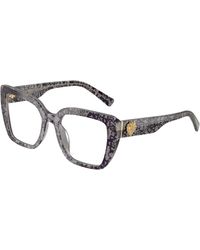 Dolce & Gabbana - Dg3441 3471 Optical Frames Acetate Transparent Squared Normal - Lyst