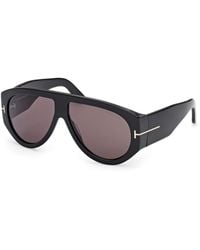 Tom Ford - Ft1044 Bronson 01A Sunglasses Acetate Smoke Pilot Normal - Lyst
