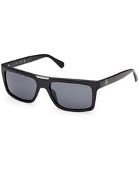 Guess - Gu00274 01D Sunglasses Injected Smoke Squared Polarized - Lyst
