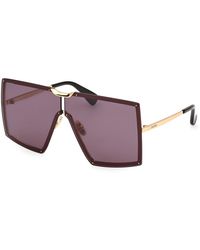 Max Mara - Mm0117 Miller 30A Sunglasses Metal Smoke Mask Normal - Lyst