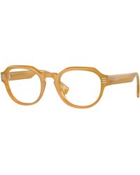 Burberry - Be2386 4094 Optical Frames Acetate Transparent Round Normal - Lyst