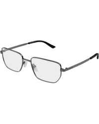 Gucci - Gg2225O 006 Optical Frames Metal Transparent Squared - Lyst