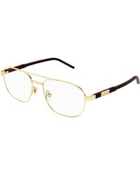 Gucci - Gg1800O 003 Optical Frames Metal Transparent Squared - Lyst