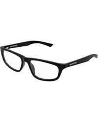 Balenciaga - Bb0407O 001 Optical Frames Acetate Transparent Squared - Lyst