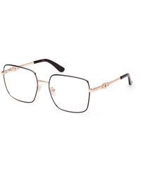 Guess - Gu2953 092 Optical Frames Metal Squared Normal - Lyst