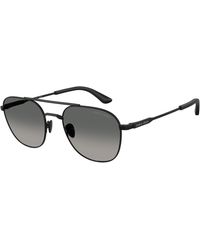 Giorgio Armani - Ar6178 300171 Sunglasses Metal Squared Normal Shaded - Lyst