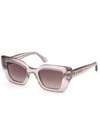 Guess - Gu00353 57F Sunglasses Injected Squared Normal - Lyst