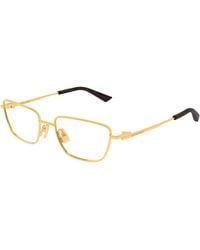 Bottega Veneta - Bv1385O 001 Optical Frames Metal Transparent Cat Eye - Lyst