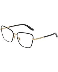 Dolce & Gabbana - Dg1359 1334 Optical Frames Metal Cat Eye Normal - Lyst