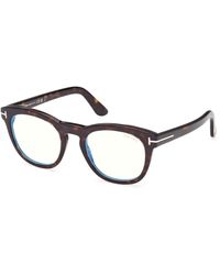 Tom Ford - Ft6081-B 052 Optical Frames Acetate Round Normal - Lyst