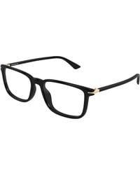 Montblanc - Mb0437O 007 Optical Frames Acetate Transparent Squared - Lyst