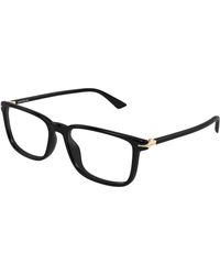 Montblanc - Mb0437O 007 Optical Frames Acetate Transparent Squared - Lyst