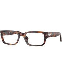 Persol - Po3399V 24 Optical Frames Acetate Transparent Squared Normal - Lyst