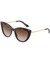 Dolce & Gabbana - Dg4408 502/13 Sunglasses Plastic Butterfly Normal Nuanced - Lyst