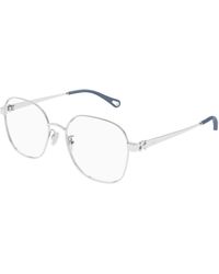 Chloé - Ch0337Oa 002 Optical Frames Metal Transparent Geometric - Lyst