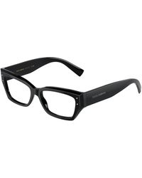Dolce & Gabbana - Dg3387 501 Optical Frames Acetate Transparent Squared Normal - Lyst