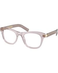 Prada - Pr D17V 12W1O1 Optical Frames Acetate Transparent Cat Eye Normal - Lyst