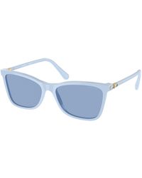 Swarovski - Sk6004 10061U Sunglasses Acetate Light Squared Normal - Lyst