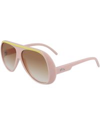 Longchamp - Lo664S 43468 601 Sunglasses Plastic Pilot Normal Shaded - Lyst