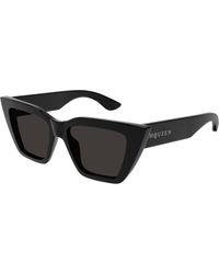 McQueen - Am0507S 001 Sunglasses Acetate Cat Eye - Lyst
