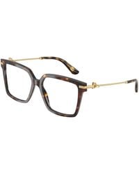 Dolce & Gabbana - Dg3397 3222 Optical Frames Acetate Transparent Squared Normal - Lyst