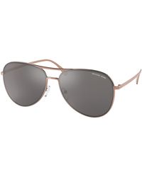 Michael Kors - Mk1089 Kona 11086G Sunglasses Metal Pilot Mirror - Lyst