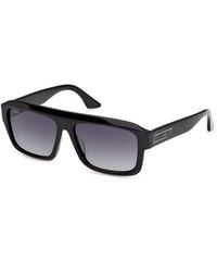 Gcds - Gd0075 01B Sunglasses Acetate Smoke Squared Normal - Lyst
