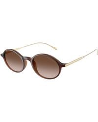 Giorgio Armani - Ar8263U 648413 Sunglasses Injected Round Normal Nuanced - Lyst
