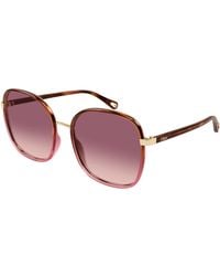 Chloé - Ch0031S 016 Sunglasses Bio-Injected Squared - Lyst