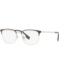 Burberry - Be1338D 1005 Optical Frames Metal Squared Normal - Lyst