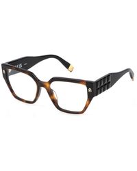 Furla - Vfu775 01Ay Optical Frames Acetate Squared - Lyst