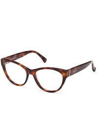 Max Mara - Mm5205 052 Optical Frames Acetate Round Normal - Lyst
