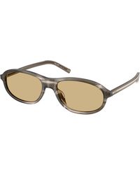 Prada - Pr D20Su 26O10R Sunglasses Acetate Round Normal - Lyst