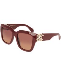 Ferragamo - Sf2083Se 606 Sunglasses Acetate Squared Normal Shaded - Lyst