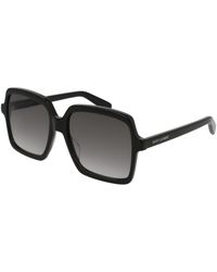 Saint Laurent - Sl 174 001 Sunglasses Acetate Squared Normal Shaded - Lyst