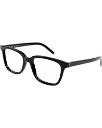 Saint Laurent - Sl M110/F 001 Optical Frames Acetate Squared - Lyst