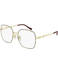 Gucci - Gg0883Oa 002 Optical Frames Metal Squared - Lyst