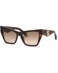 Roberto Cavalli - Src114 743 Sunglasses Acetate Butterfly Normal Shaded - Lyst