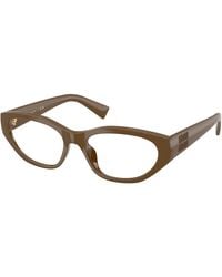 Miu Miu - Mu 08Zvu 23R1O1 Optical Frames Injected Transparent Geometric Normal - Lyst