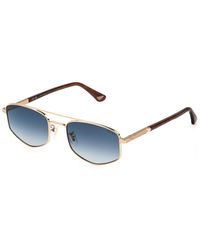 Police - Splq84 New Crossroads 3 300Y Sunglasses Metal Geometric Anti-Glare Nuanced - Lyst