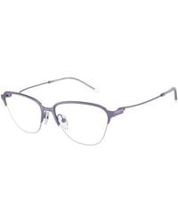 Emporio Armani - Ea1161 3383 Optical Frames Metal Transparent Geometric Normal - Lyst