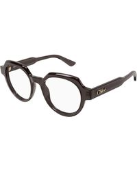 Chloé - Ch0379O 001 Optical Frames Acetate Transparent Geometric - Lyst