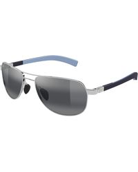 Maui Jim - Mj0327S 001 Occhiali Da Sole Grigio Squadrata - Lyst