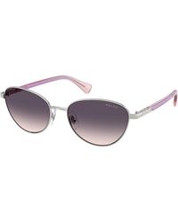 Ralph Lauren - Ra4150 900136 Sunglasses Metal Cat Eye Normal Nuanced - Lyst