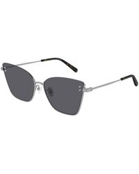 Stella McCartney - Sc0182S 002 Outlet Sunglasses Metal Squared Normal - Lyst