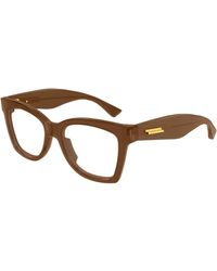Bottega Veneta - Bv1459O 004 Optical Frames Acetate Transparent Butterfly - Lyst