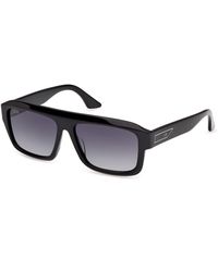 Gcds - Gd0075 01B Sunglasses Acetate Smoke Squared Normal - Lyst