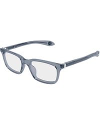 McQueen - Am0587O 004 Optical Frames Acetate Transparent Squared - Lyst