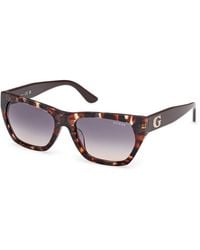 Guess - Gu00203-H 52B Sunglasses Acetate Geometric Normal - Lyst
